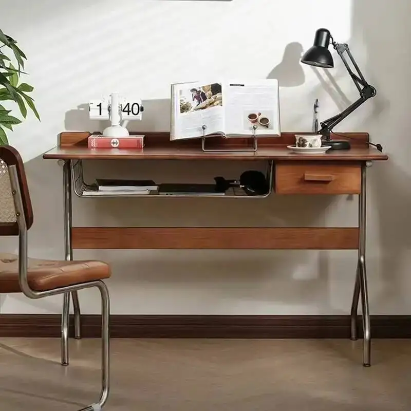 Table Solid Wood Computer Desk Study Desk Nordic Modern Desk Living Room Storage Side Wooden Removable Desks Office Furniture