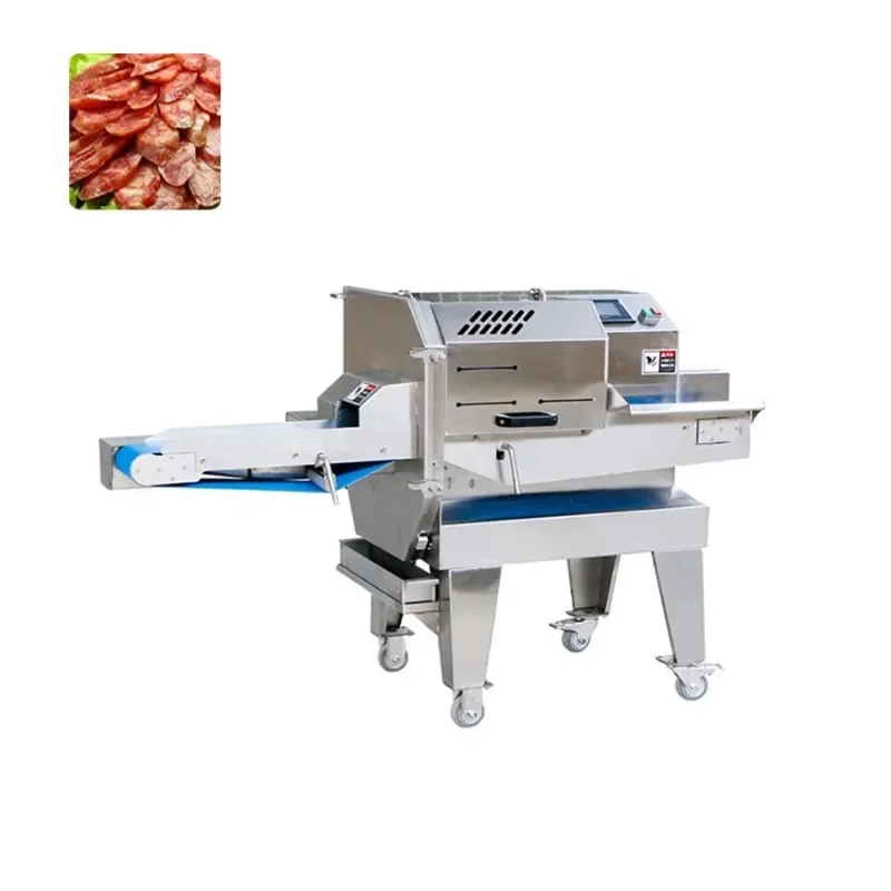 High-performance meat processor for slicing bacon, pork, beef, fish, cucumbers, vegetables