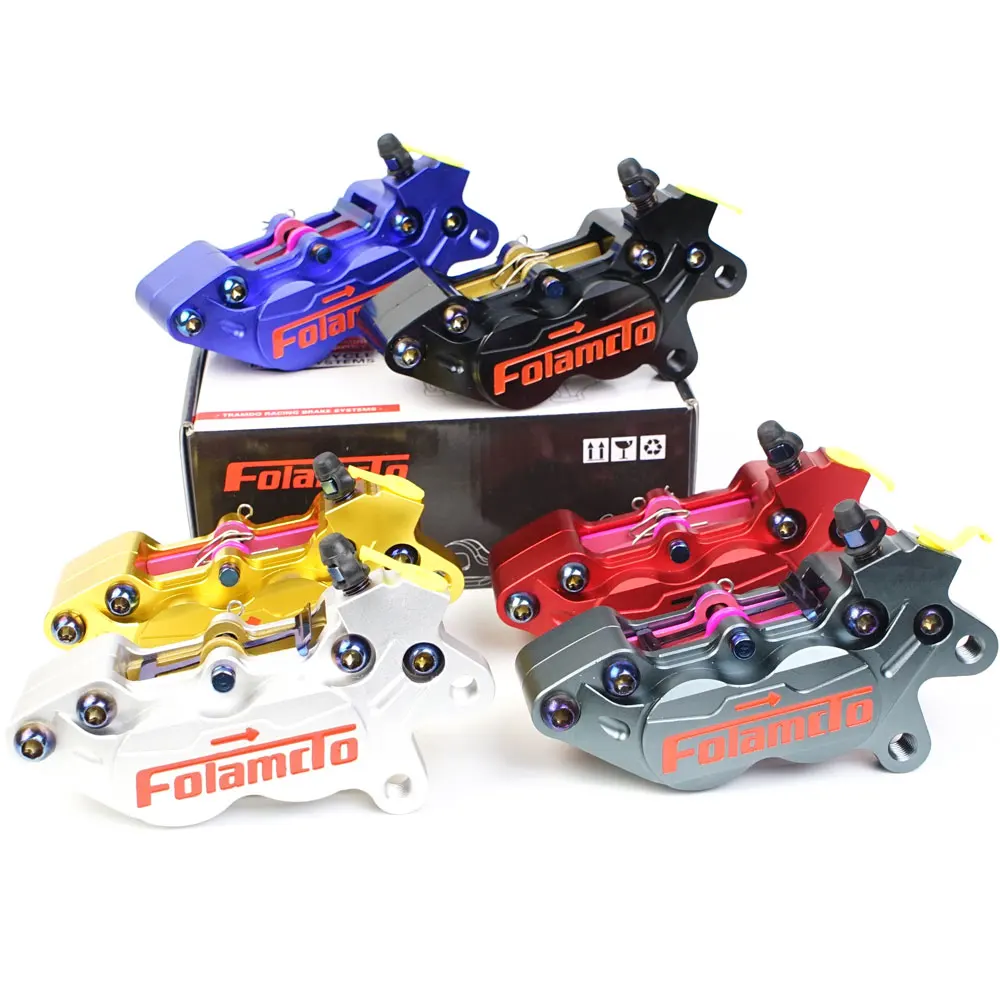 40mm montaż motocykl hamulec tarczowy Calipe 4 tłok dla Yamaha Kawasaki Suzuki Dirt Bike zmodyfikuj Hf6 Frando Adelin
