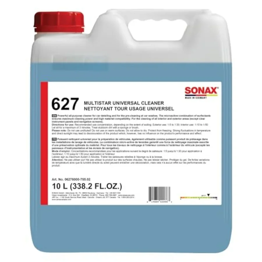 SONAX Multi Star All Purpose Cleaner Pro-Strength Concentrate for Interior Exterior Car Cleaning Safe on Carpet Upholstery Whee