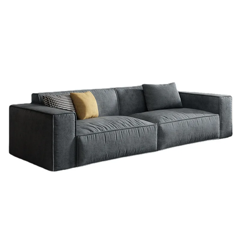 modern minimalist living room combination tofu block sofa technology cloth frosted block