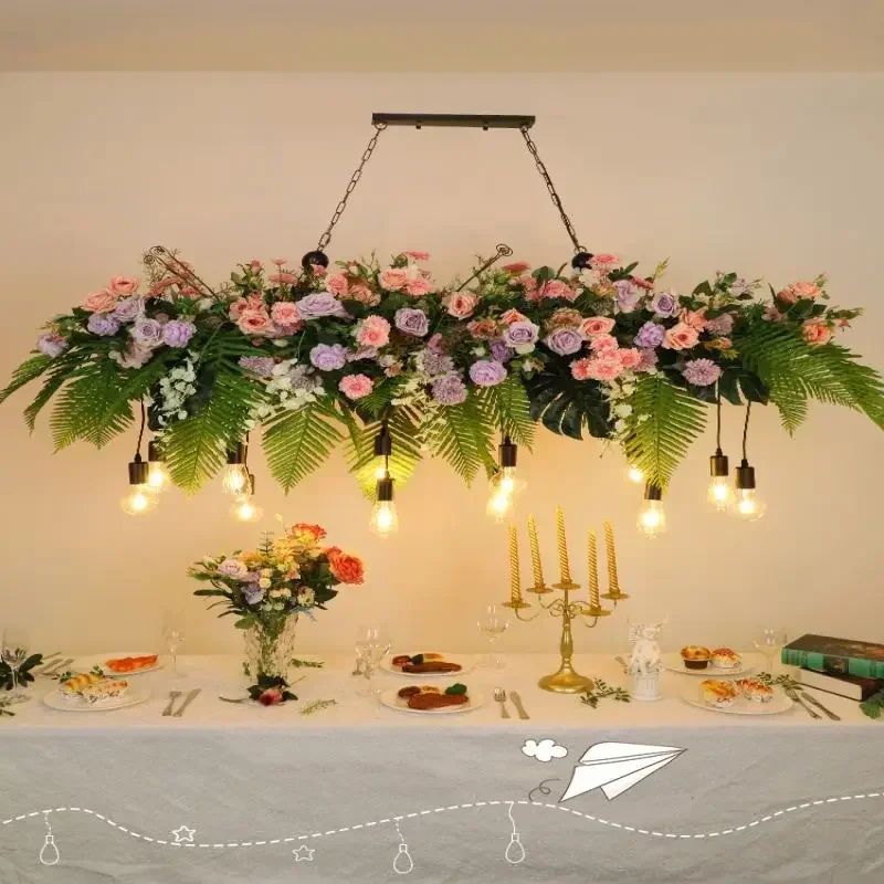 

Bar Hanging Chandeliers Creative Restaurant Pendant Light Living Dining Table Room Home Decoration Bedroom Courtyard Plant Lamps