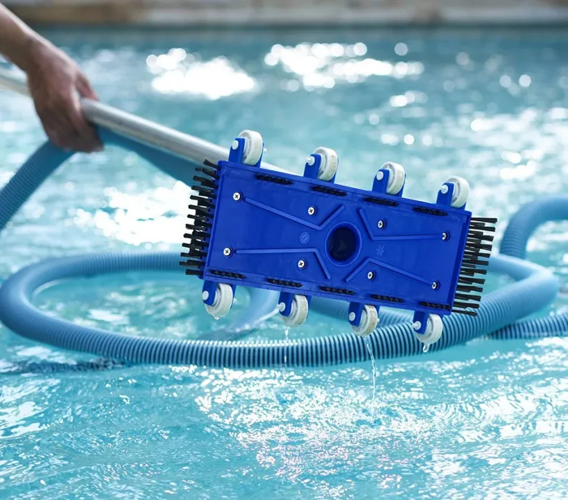 Swimming Pool Vacuum Head 14 Inch with Suction Head for Hair and Fine Particles Compatible with Standard Hoses