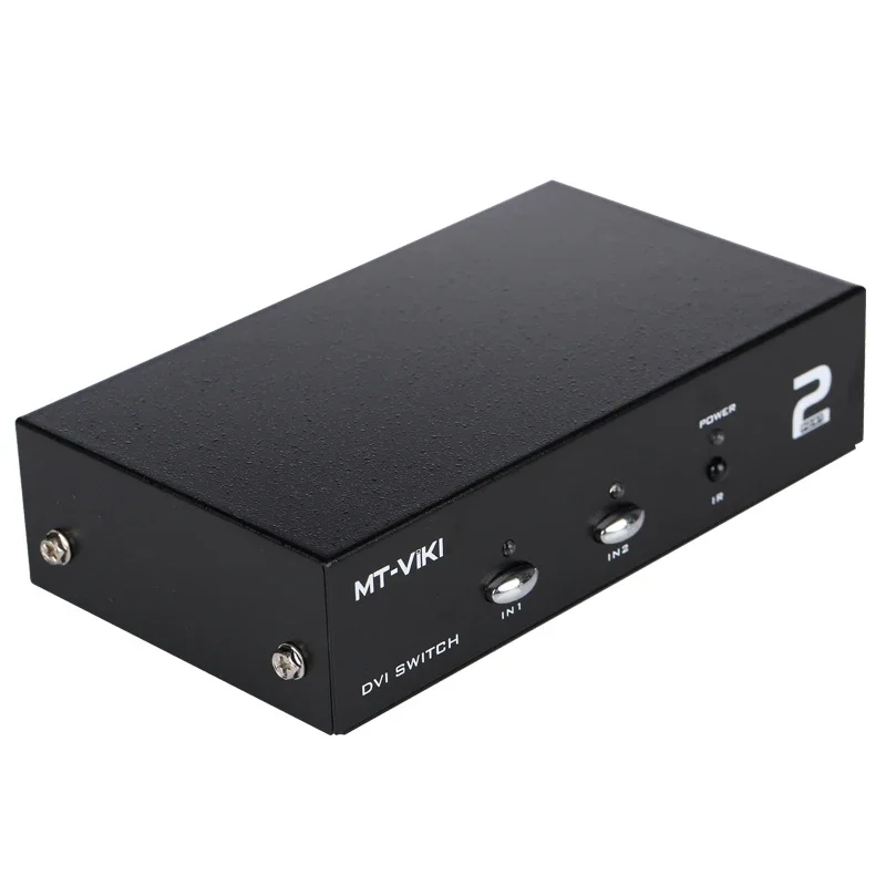 

MT-ViKI MT-DV201 Переключатель DVI 2 в 1, 2-портовый коммутатор DVI, поддержка передачи цифрового сигнала до 15 метров