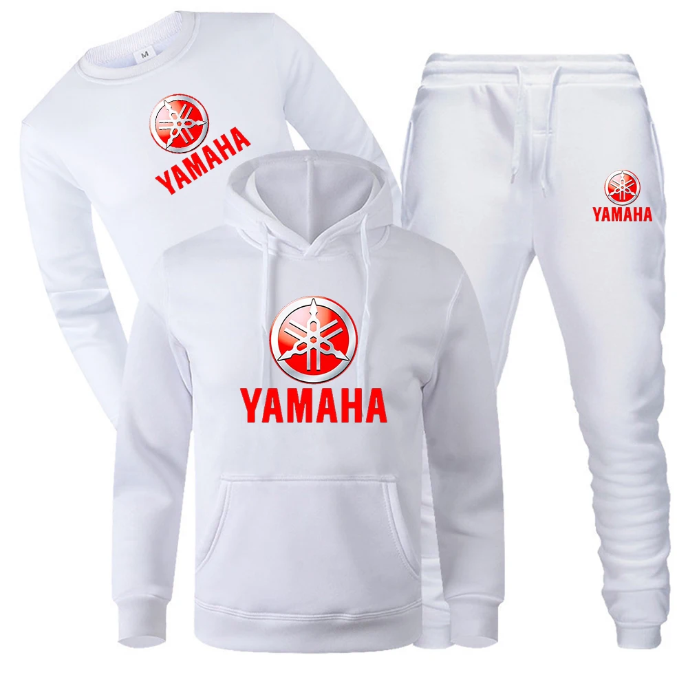 

New Yamaha Logo Printed Men's 3-Piece Set Autumn/Winter Printed Men's 3-Piece Set Comfortable, Casual, Fashionable, Sports 3-Pie