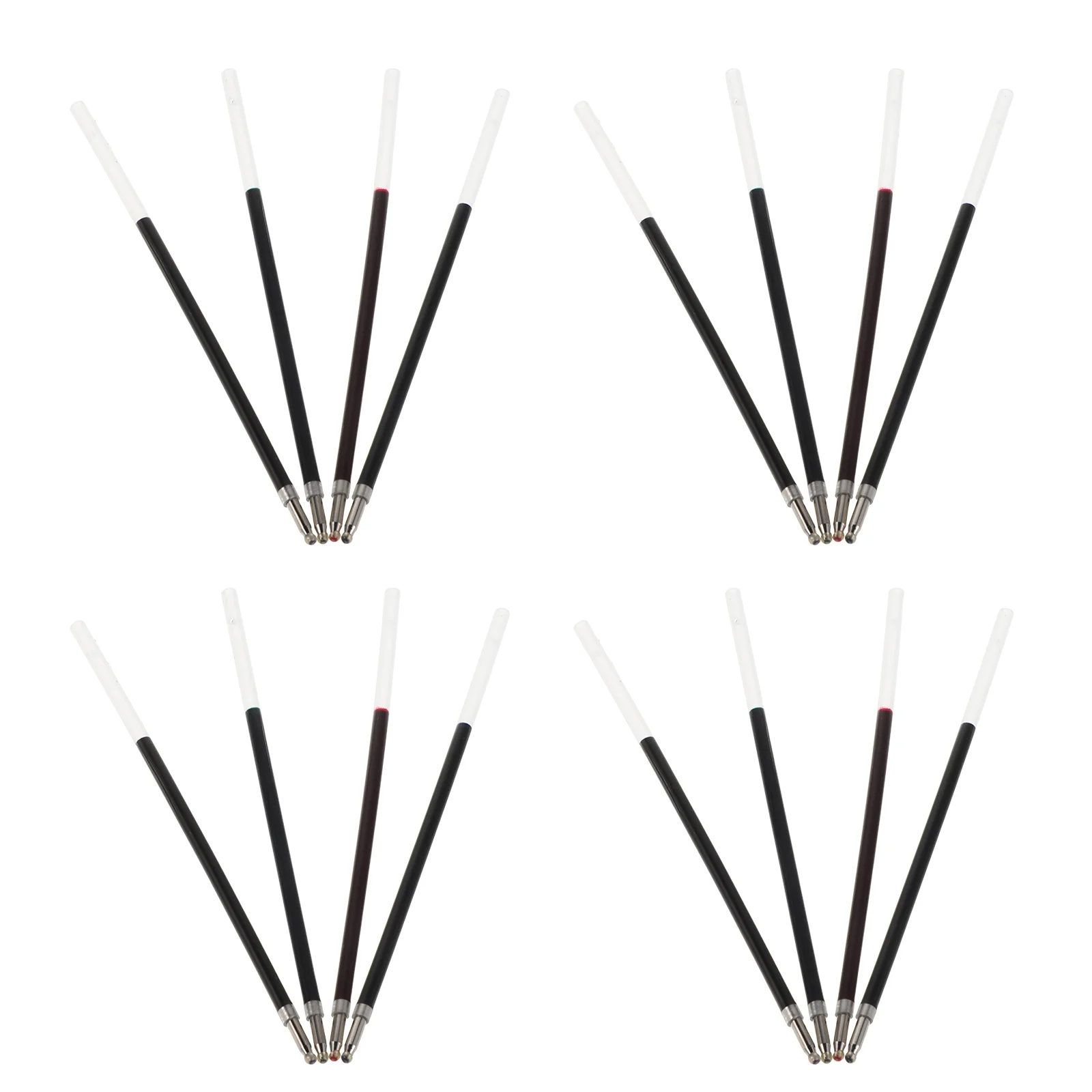 

40pcs 4-Color Ballpoint Pen Refills 0.7Mm Retractable Smooth Writing Replacement For Office School Notes Signature Documents