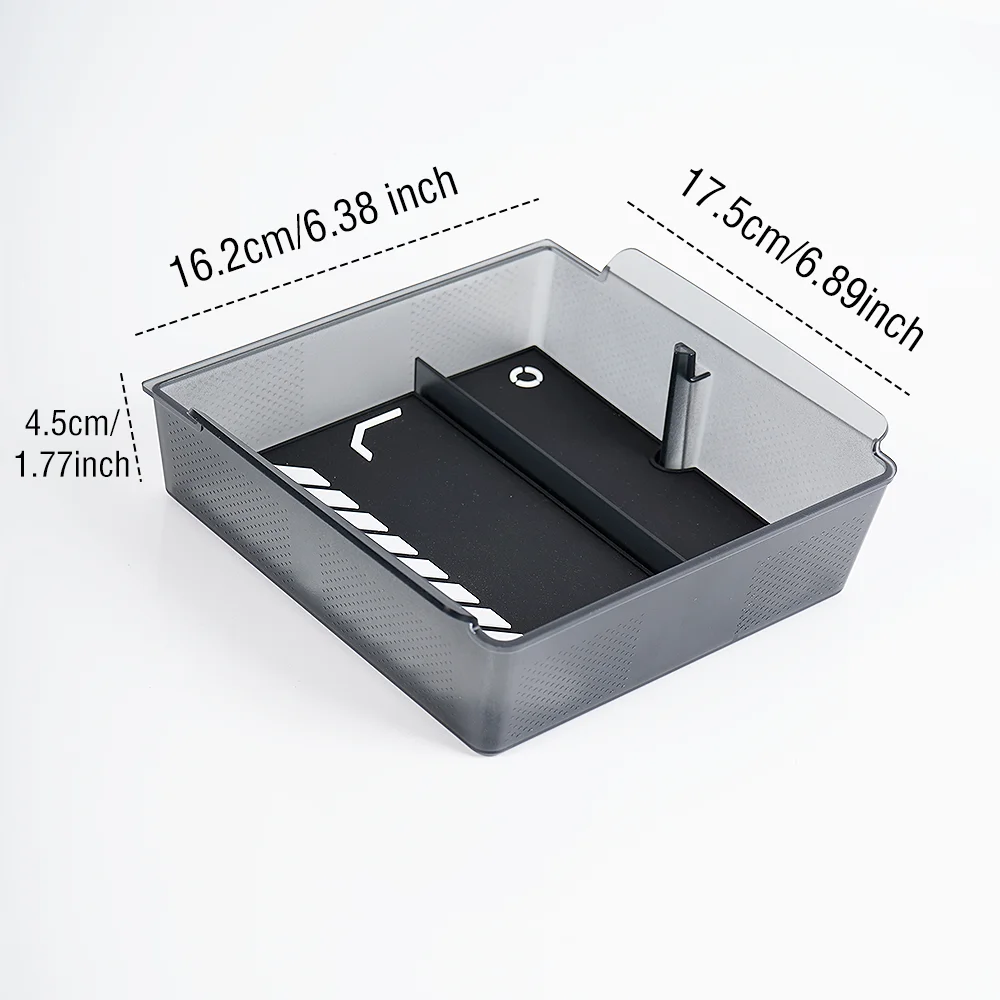 Für Tesla Neues Modell Y Launch Juniper ABS mit Silikon-Antirutschmatte Konsole & Armlehnen-Aufbewahrungsbox Oberer und Unterer Getränkehalter – Detail 34