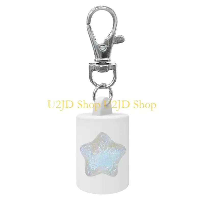 

U2JD брелок для блеска для губ с герметичным силиконовым дизайном для портативного хранения косметики