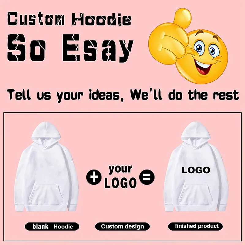 New Style Student Custom Printed Text DIY Hoodie Warming and Thickening Hoodie Customized Logo Personalized Hoodie