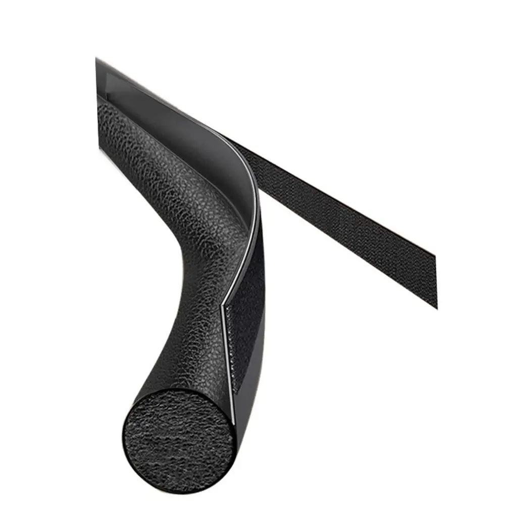 New Leather Door Seal Strip Windproof Foam Sound Insulation Sealing Strip Warm Wear Resistance Under Door Draft Stopper Door