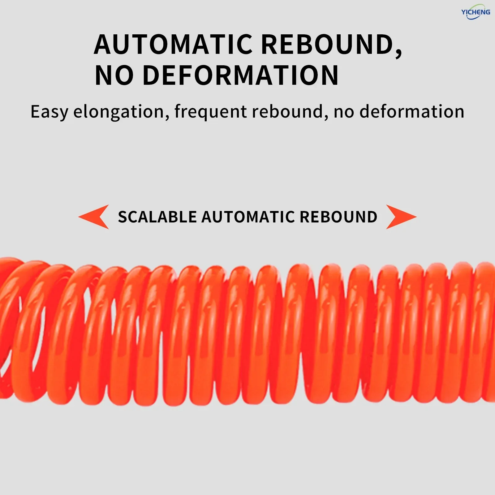 Selang Udara Recoil Poliuretan Panjang 9 Meter, Selang Kompresor Udara, Trakea Pegas
