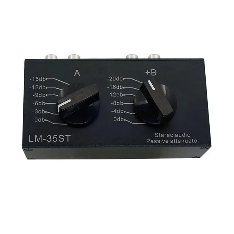 

【CYBER MONDAY】Stereo Audio Attenuator Dual Channel Adjustable Volume Preamp Level Passive Lossless Combination