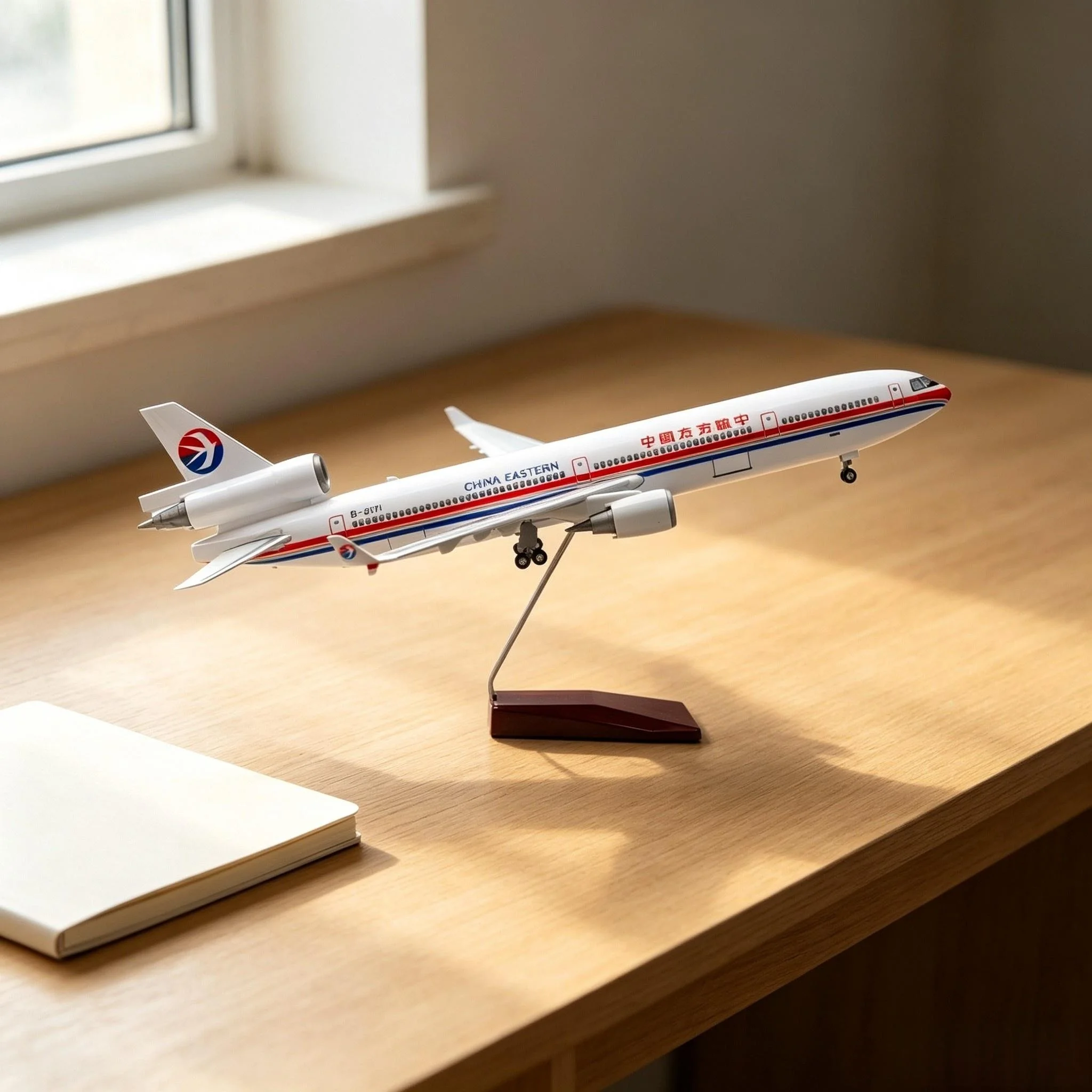 47cm Scale Airplanes China Eastern MD11 Airplane Model Kit For With Stand Souvenir Plane Model Collected Gift By Aviation