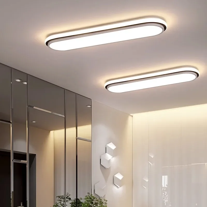 Imagem -02 - Modern Nordic Strip Led Ceiling Light Lâmpadas Interiores Simples Sala de Estar Sala de Jantar Corredor Decoração Home