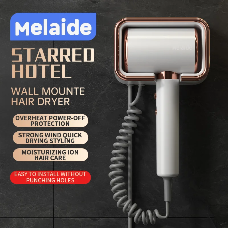 

Hotel bathroom wall mounted hair dryer, bathroom professional hair dryer, with bracket, salon specific motor, adhesive 220V