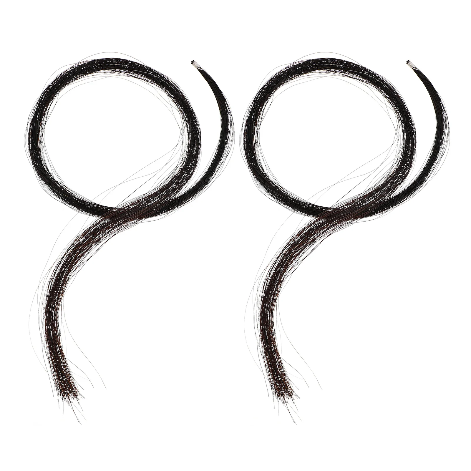 

2 Hanks Violin Hair Natural Hair Replacement Suitable for Violin Viola String Instrument Accessories