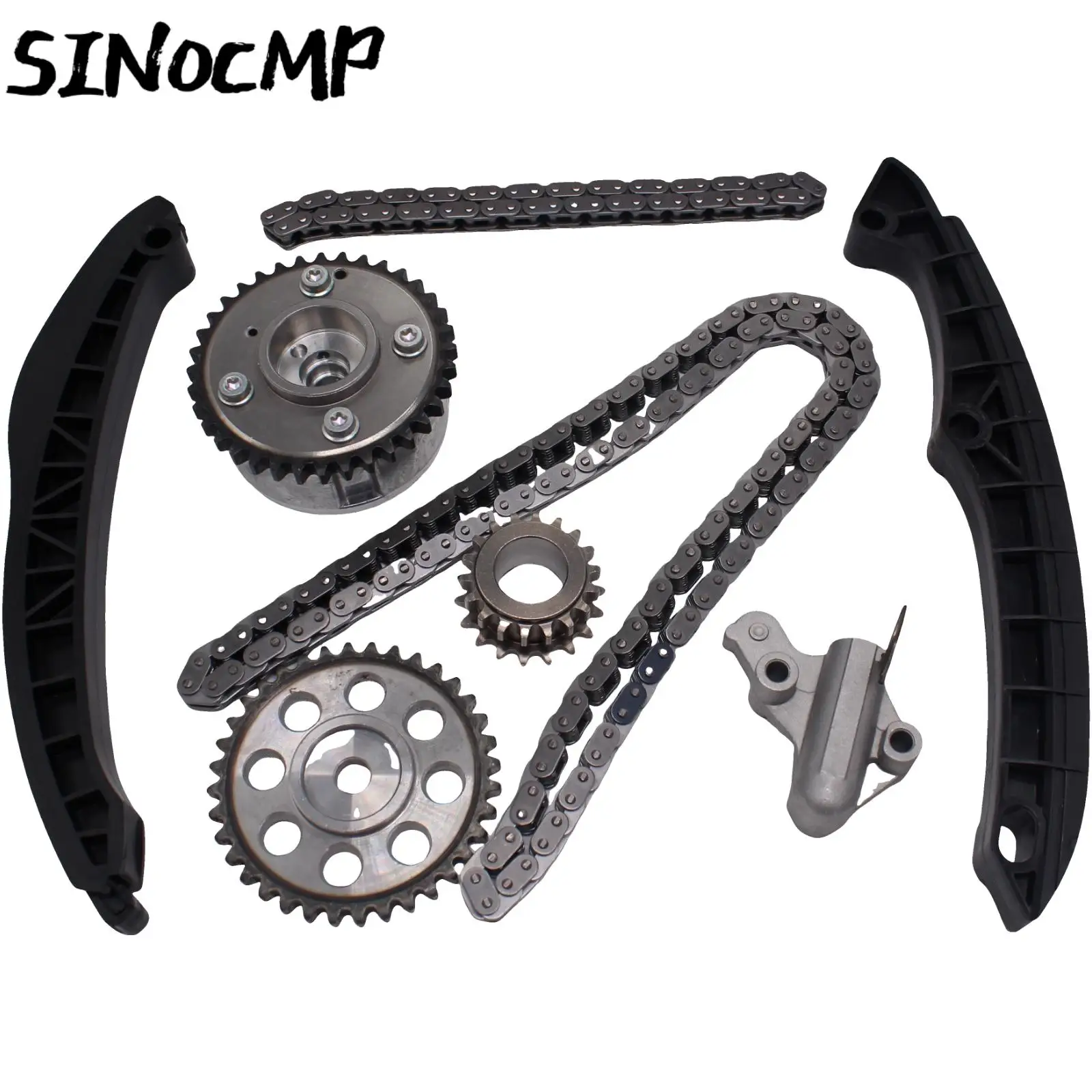 

1 Set Camshaft Adjusters Timing Chain Kit 03C109509L For VW Bag BLF BTS CAXA CAVD 1.4TSI 1.6 FSI Timing Components Parts
