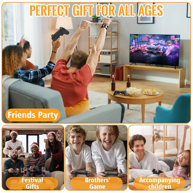 Nuovo X2 Plus 4K HD 64G Console per giochi retrò Game Stick Player 20000+ Console per videogiochi retrò Controller wireless per bambini