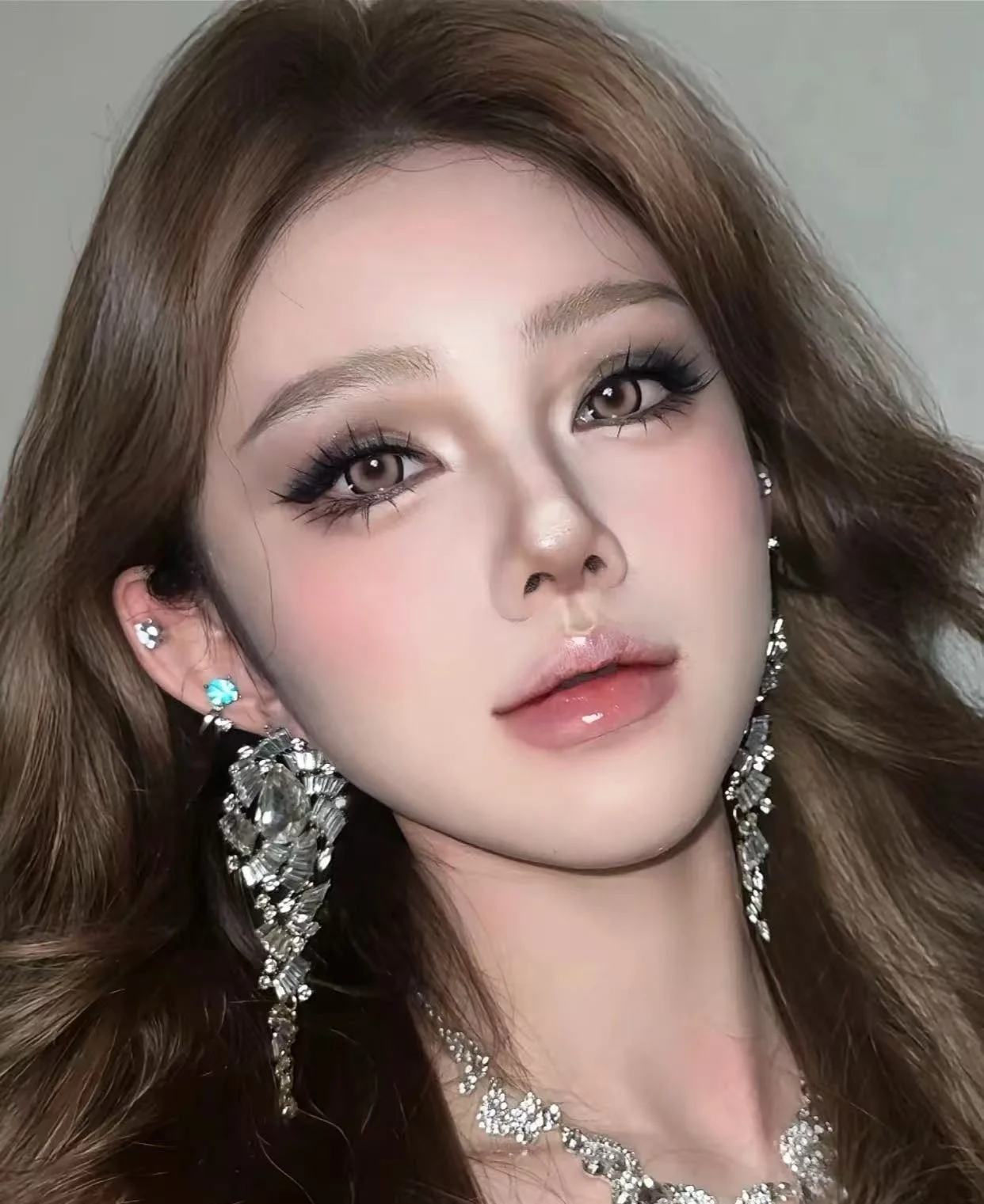 MIAOJIE 32 行フォックスアイマンガつけまつげ大容量テーパード厚いセグメント化された個別のクラスターラッシュエクステンション拡大 E