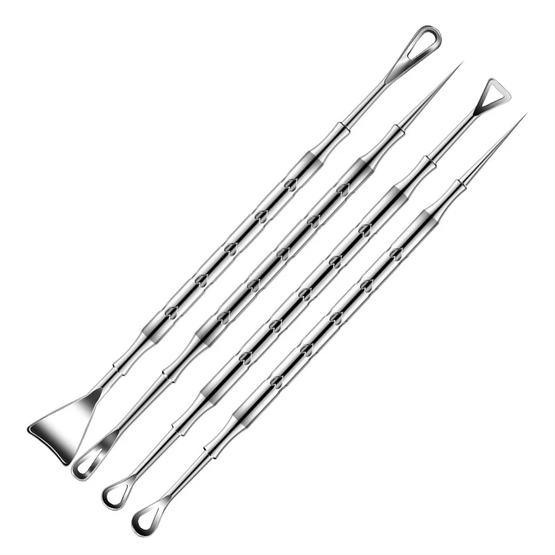 Extracteur de boutons, outil Popper, points blancs, Zit, nez, visage, extracteur de imperfections, nettoyant, points noirs, acné, traitement d'élimination de l'aiguille