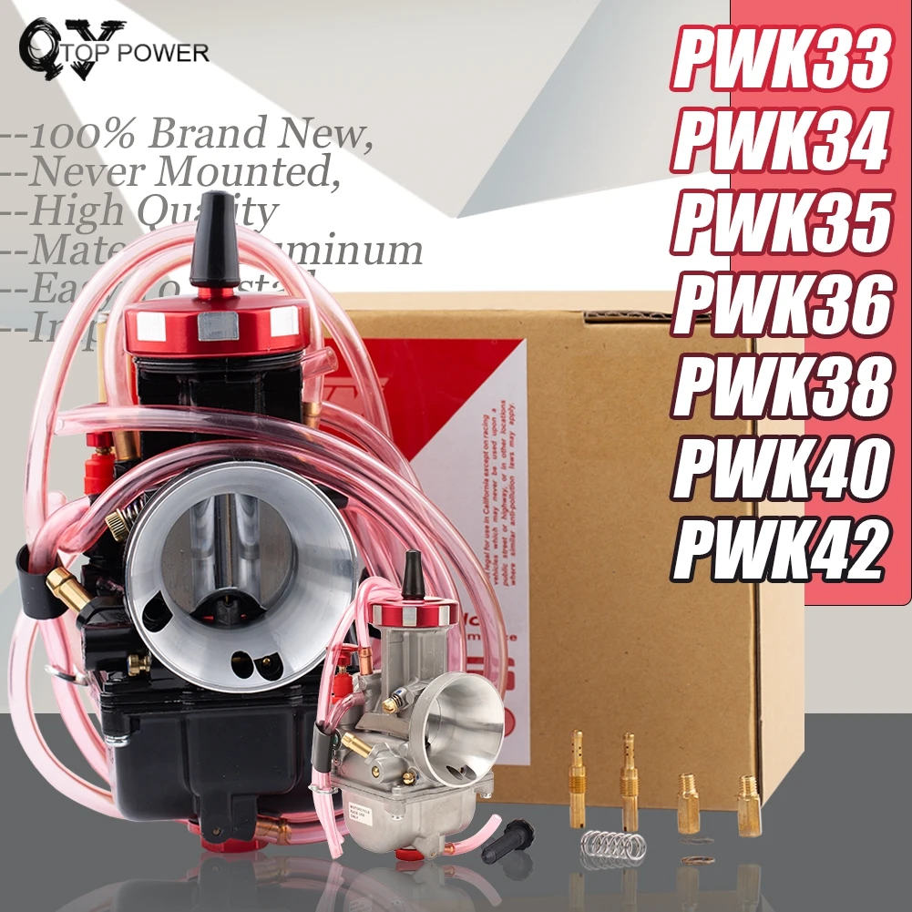 

Motorcycle Carburetor PWK 33 34 35 36 38 40 42 MM For Keihin Carburador Racing Dirt Bike ATV UTV MX Enduro Off Road Motobike