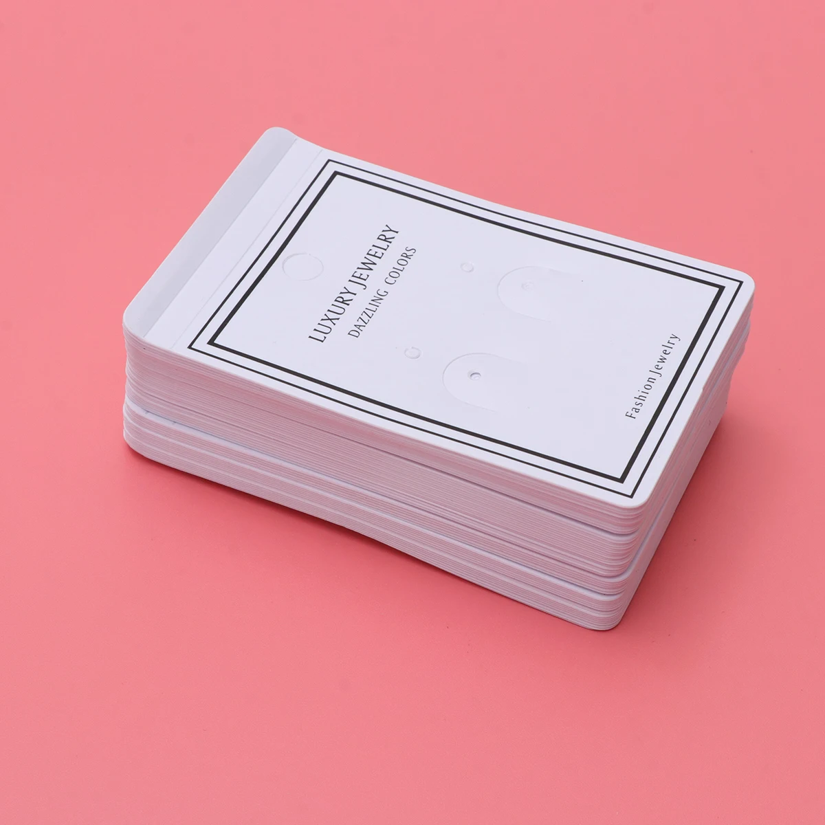 

50 Pcs Cards Necklace Display Ear Stud Display Cards Jewelry Holder Hanging Stud Accessories Gift Packaging Box