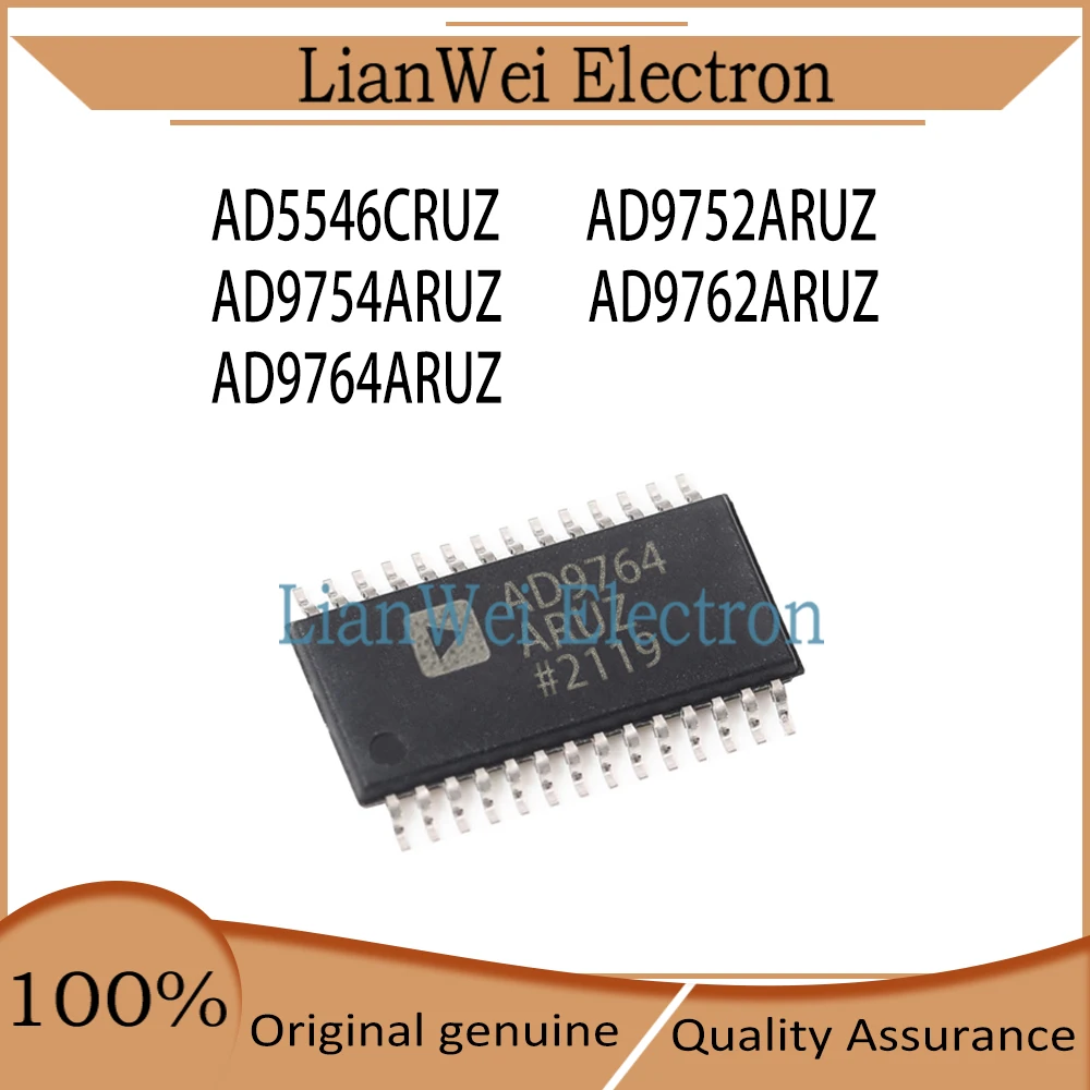 AD5546CRUZ AD9752ARUZ AD9754ARUZ AD9762ARUZ AD9764ARUZ AD5546 AD9752 AD9754 AD9762 AD9764 IC Chipset TSSOP-28