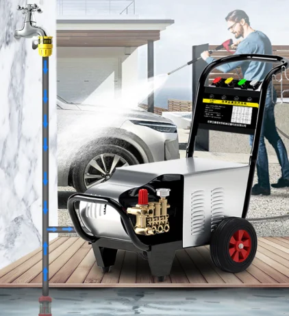 ماكينة غسيل السيارات التجارية ذات الضغط العالي 220 فولت ماكينة تنظيف الأرضيات القذرة الكهربائية معدات رش الطين على الطرق المزرعة #3