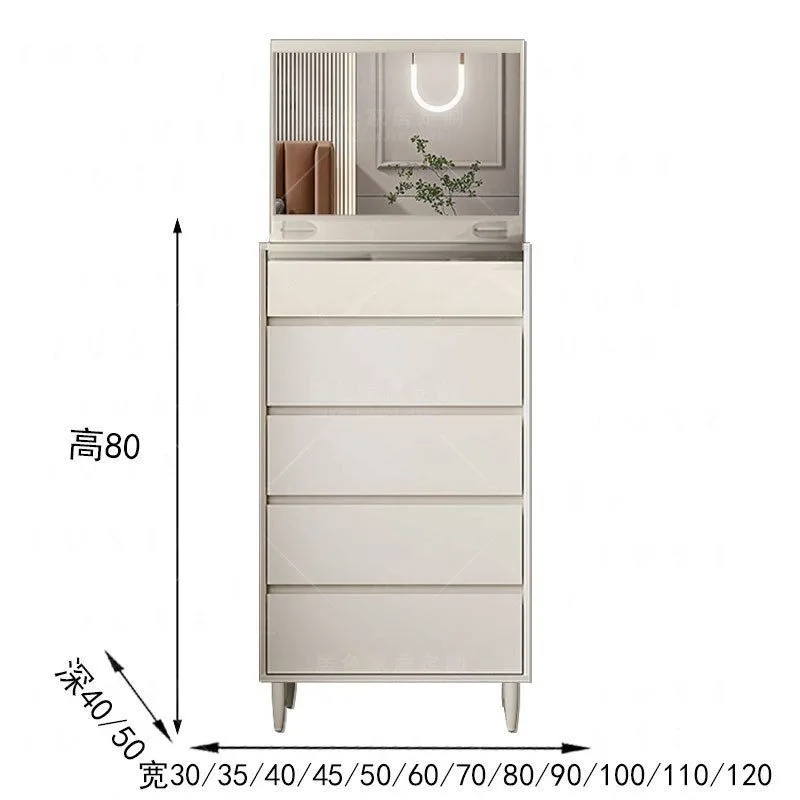 wind dresser integrated, ultra-thin bucket cabinet at end of bed, living room against , locker next to