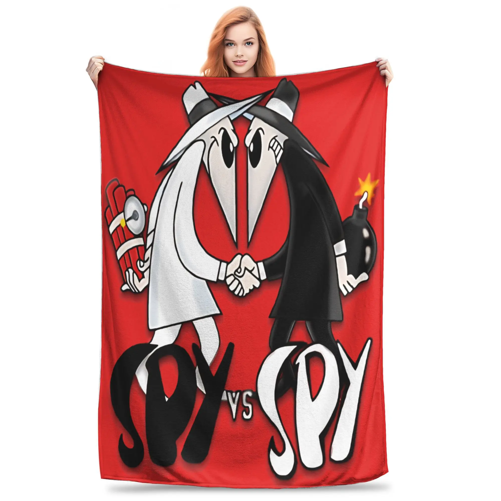 

Одеяла Spy Vs Spy Легкие тонкие бархатные одеяла для отдыха в подарок Покрывало