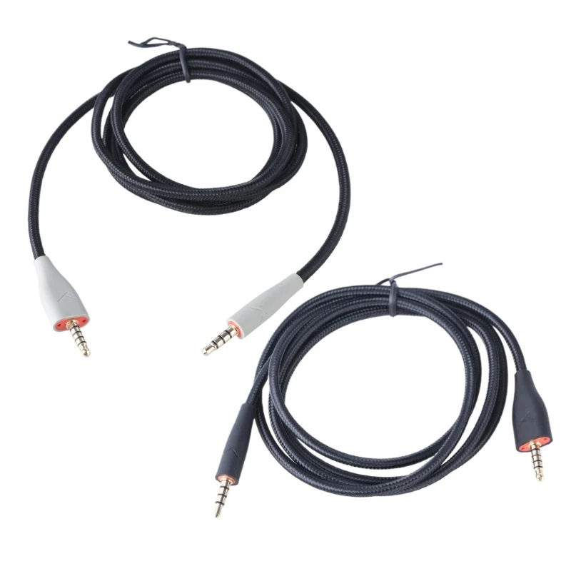 

Flexible Nylon Cord for MMX100 Headphones Ensuring Durability 3.5mm Headsets Cable Replacement