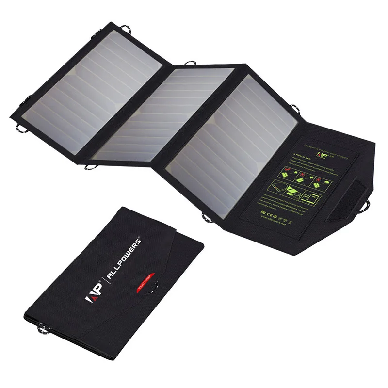 Waterproof solar charger mobile power supply 5V21W solar folding bag mobile phone charging