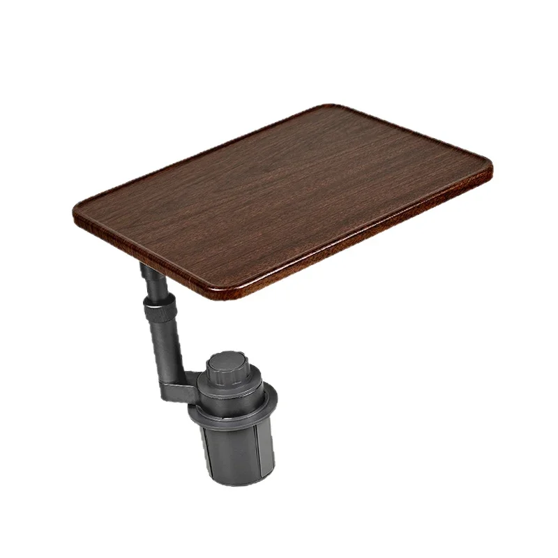 Double Cup Holder Car Tray Table 360 Rotating Height Adjustable Expandable Magnetic Lock for Tesla Laptop Dining Car Accessories