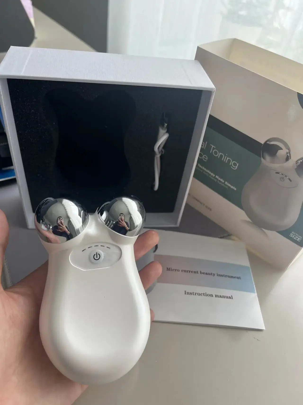 Massageador Firmando Rejuvenescimento Micro Corrente Toner Facial