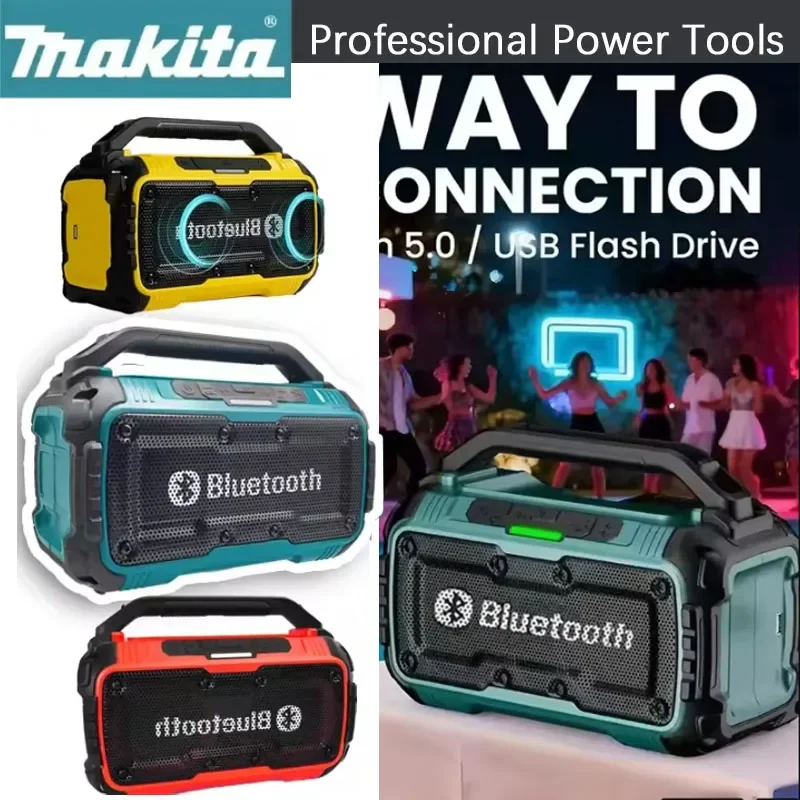 

2026 Makita Cordless Bluetooth Portable Surround Speakers Dual Loudspeaker 3D Outdoor Channel Subwoofer For DeWalt /Milwaukee