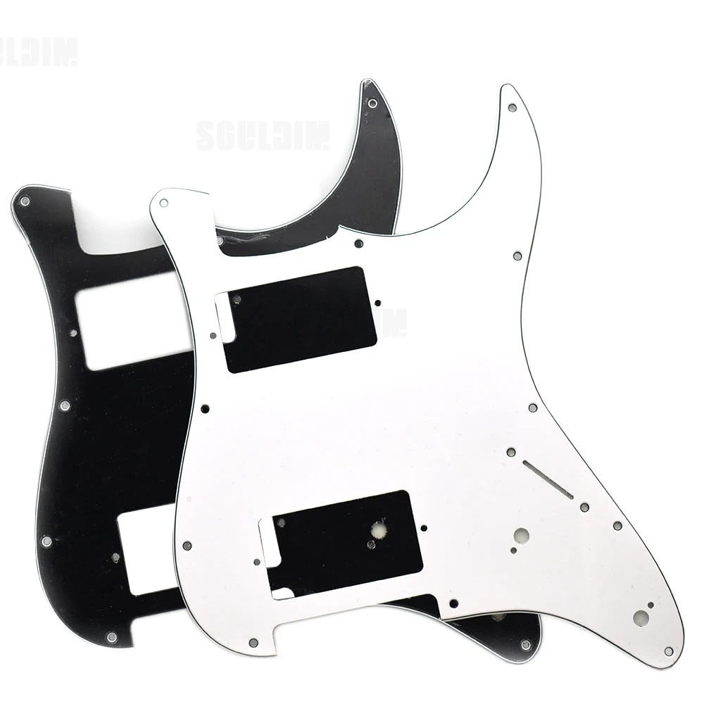 Multicolor 3 Ply 11 Holes HH two Humbucker Guitar Pickguard Anti-Scratch Plate for ST FD Electric Guitar