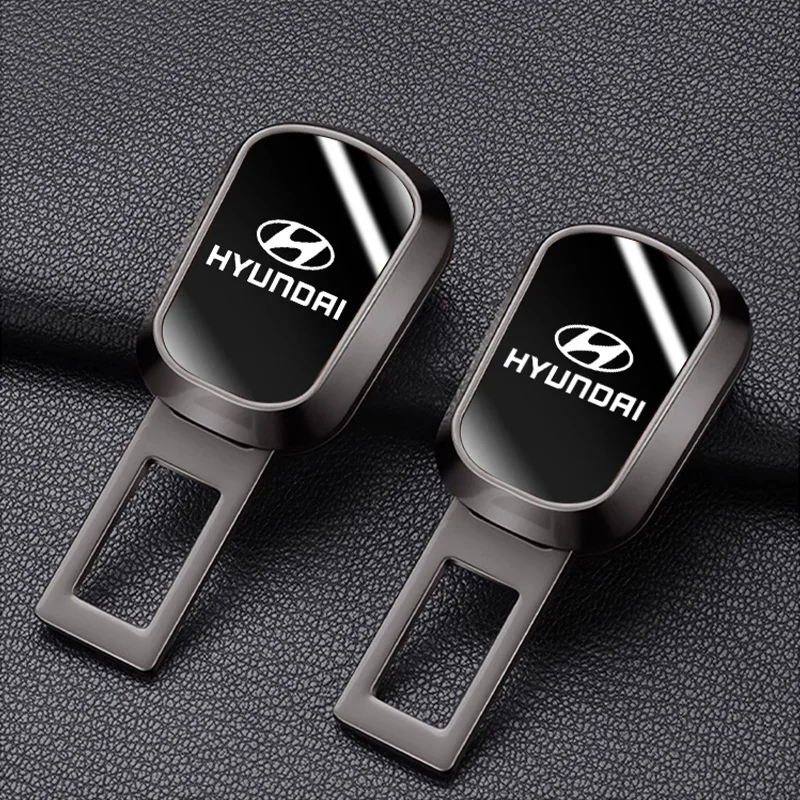 Car Seat Belt Extender Plug For Hyundai I30 I20 I10 Venue Tucson Genesis Mirror Metal Safety Belt Extend Lock Buckle Accessories