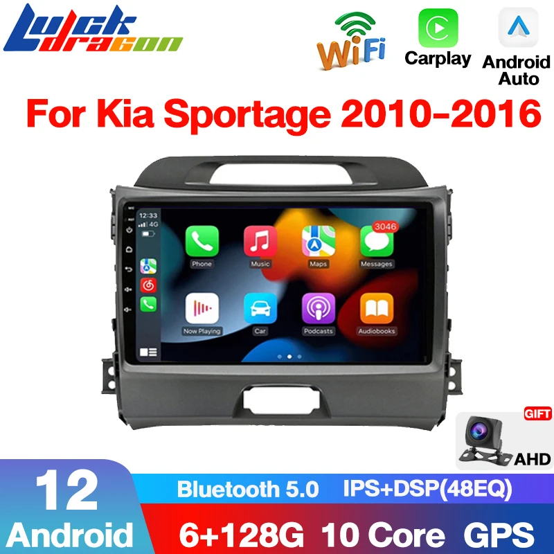 

2 Din Carplay Autoradio For KIA Sportage 2010 2011 2012 2013 2014 2015 2016 Car Android 12 Radio Multimedia Player Video GPS 4G