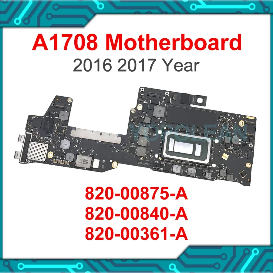 Original Laptop A1708 Motherboard For Macbook Pro Retina 13