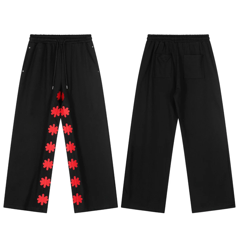 

Мужская и женская одежда Lostshdws, спортивные штаны, повседневные свободные уличные брюки в стиле хип-хоп с вышивкой под солнечными цветами, повседневные брюки LOST SHDWS