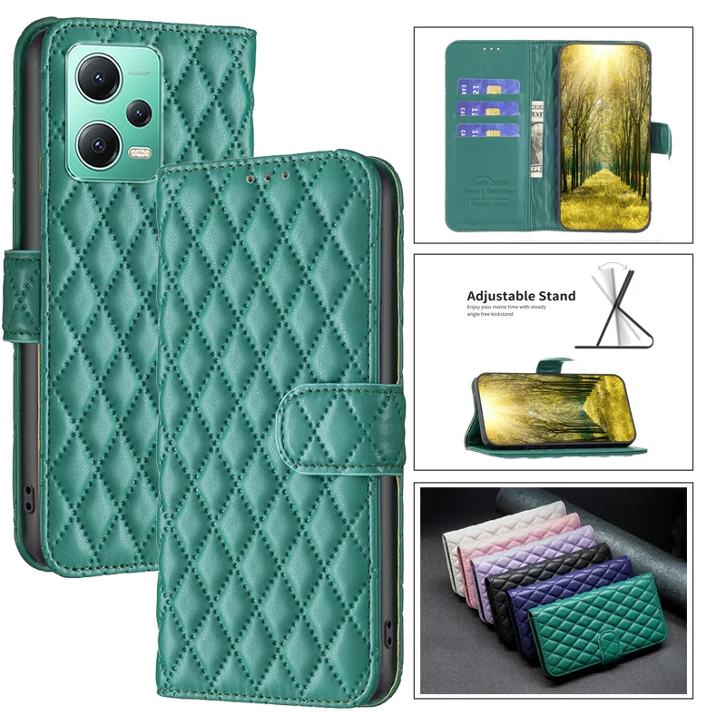 Funda de cuero para Xiaomi Redmi Note 12 Turbo 12S Note12 Pro 12Pro 5G Note12S, funda protectora de teléfono con tapa