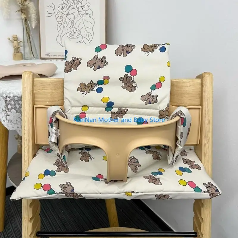 وسادة كرسي مرتفع للأطفال، غطاء وسادة مقعد مرتفع قابل للتنفس للأطفال #3