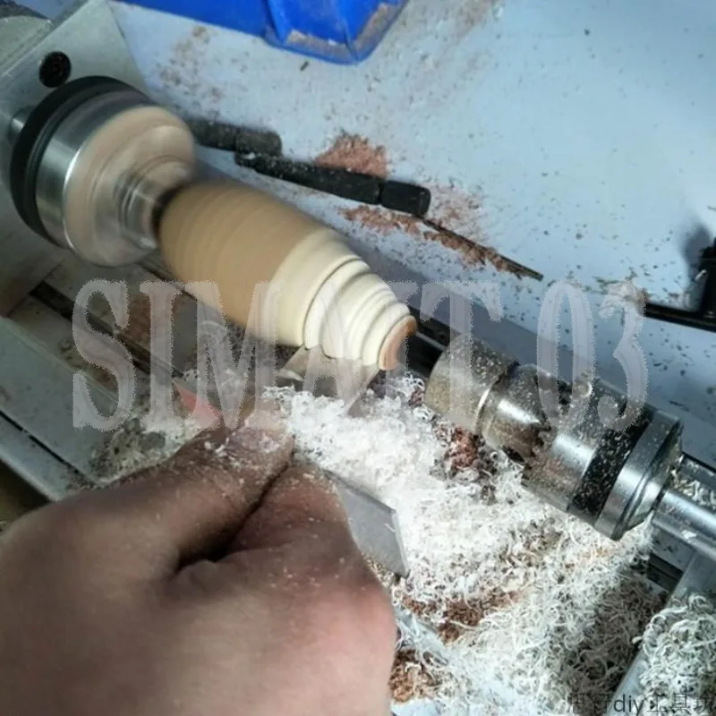 Multifunctional miniature lathe grinding and polishing round bead bead machine mini DIY four-jaw chuck woodworking lathe