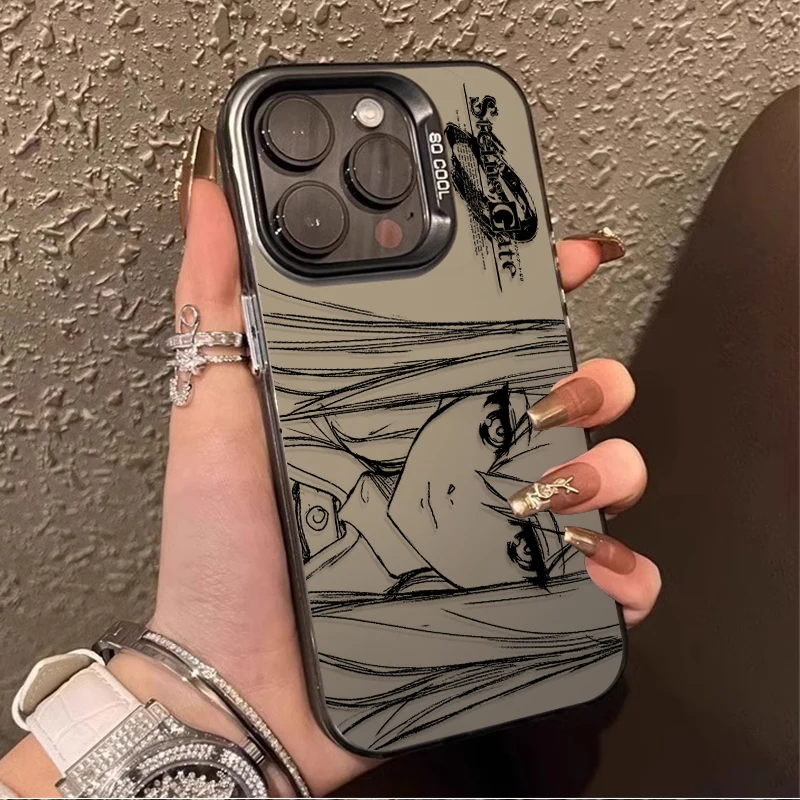 Чехол Steins Gate Makise Kurisu для iPhone 14 15 16E 11 12 16 13 Pro Max XS X XR Plus 8 7 SE 2020, противоударная задняя крышка Чехол Steins Gate Makise Kurisu для iPhone 14 15 16E 11 12 16 13 Pro Max XS X XR Plus 8 7 SE 2020, противоударная задняя крышка