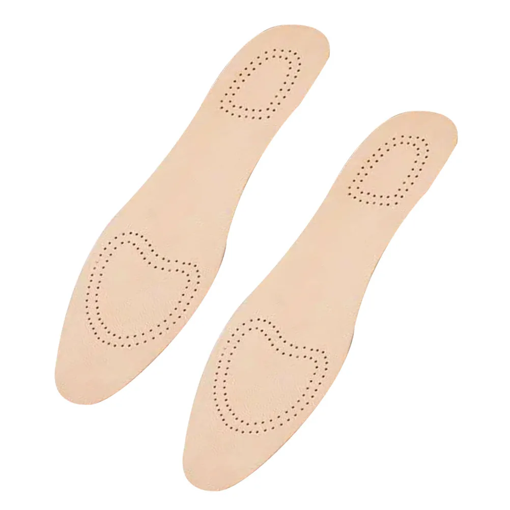 

1Pair Emulsion Insoles Premium Material Comfortable Perspiration Absorption Suitable Various Shoes Beige 41 42