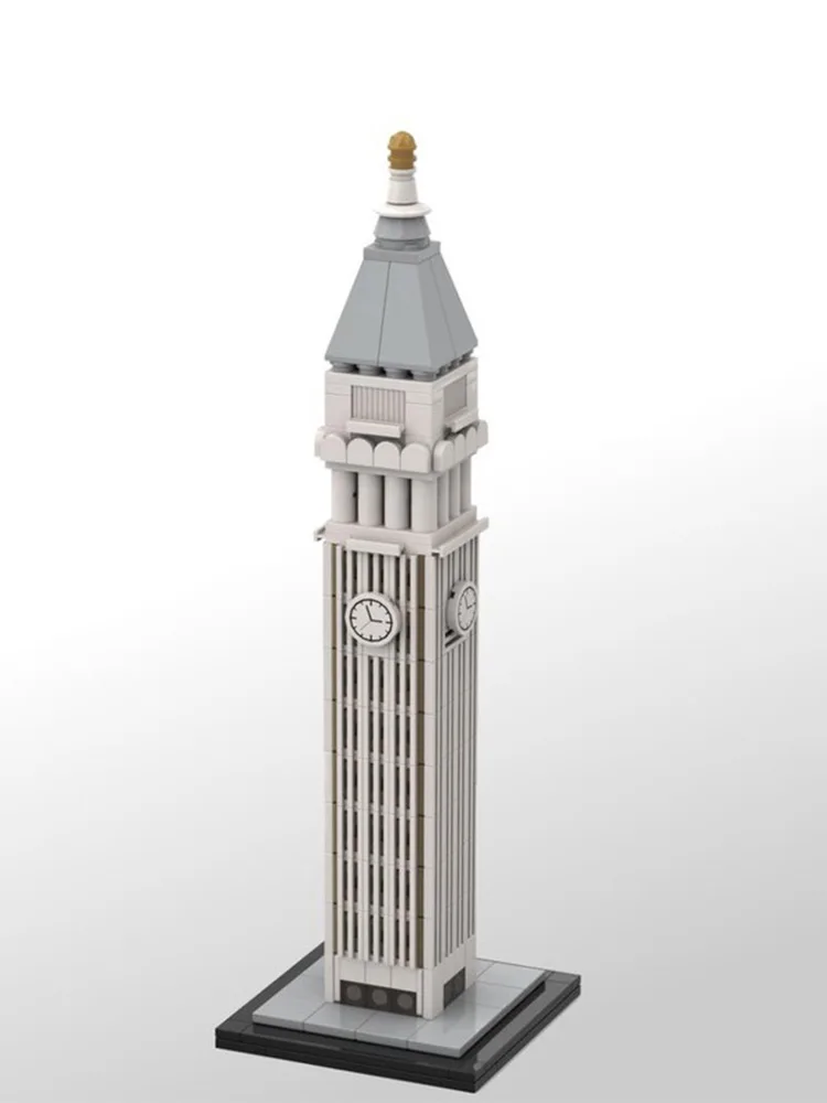 

Custom MOC Building Blocks Toy Skyscraper Series MetLife Building 1:800 scale model 377pcs Creative holiday gifts