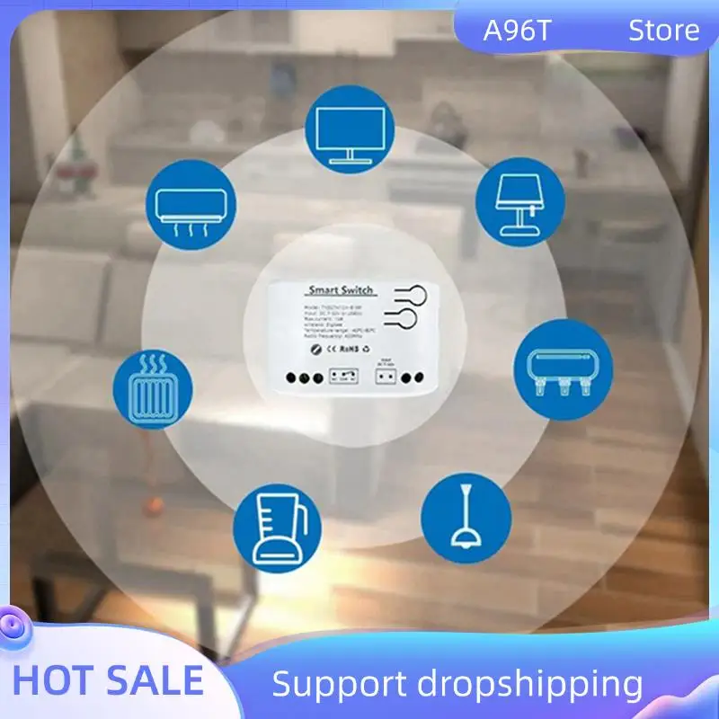 

A96T 2X Tuya Smart Zigbee переключатель с датчиком температуры пассивный сухой контакт реле Zigbee работает с домашним помощником DC 7-32 В