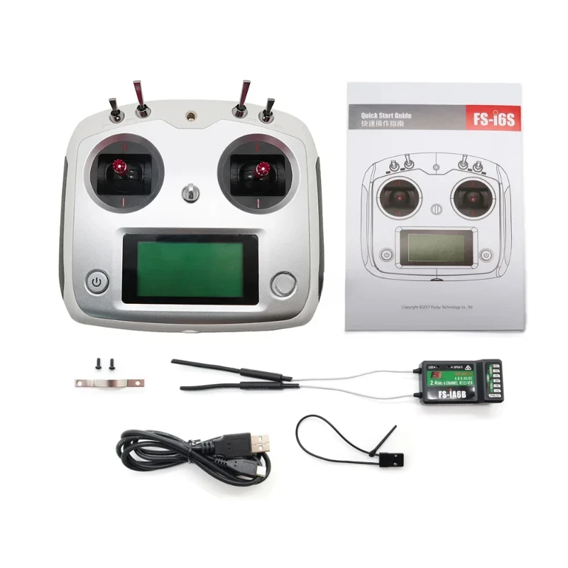 Flysky FS-i6S i6s 2.4g 10ch afhds 2a centralização transmissor do acelerador ia6b a8s ia10b receptor caixa varejo rc fpv drone