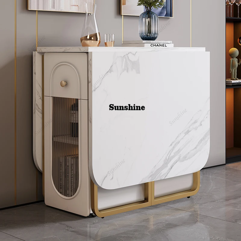 

Space Saving Foldable Dining Tables Rustic Square Unique Elegant Dining Tables Waterproof Nordic Столы Обеденные Room Furniture