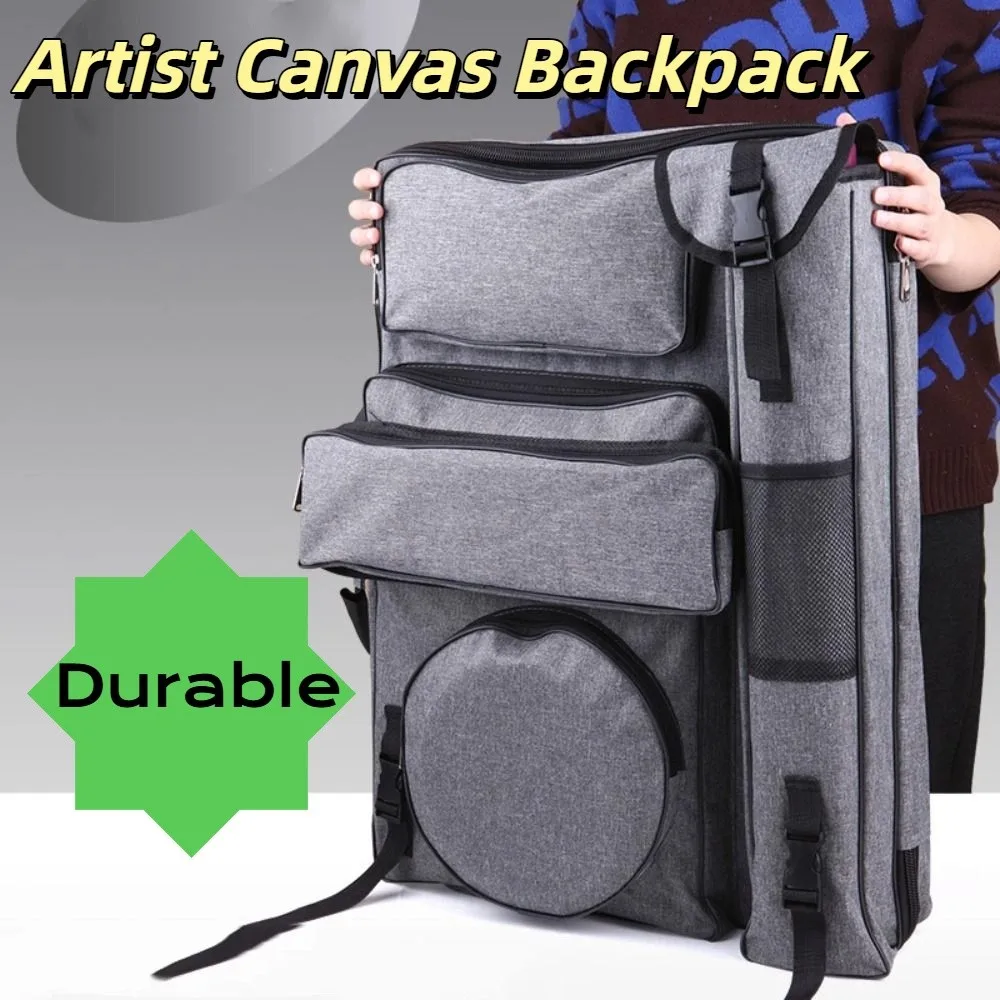 Simple Canvas Sketching Tools Art Bag Large Capacity Waterproof Sketch Storage Bag Durable Drawing Board Bag Travel